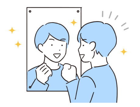 孤食でも鏡をみると美味しくなる